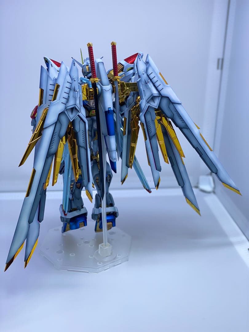 MGEXサイズ1/100ストライクフリーダム塗装完成品+ミッドナイトコーティング