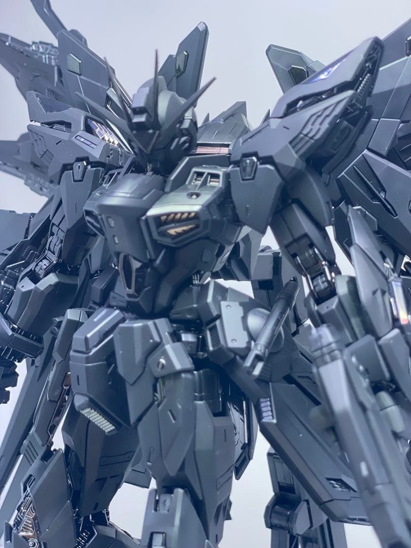 MGEXサイズ1/100ストライクフリーダム塗装完成品+ミッドナイトコーティング