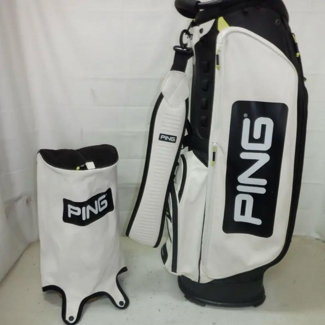 PING★ピン★9.0型★軽量★良品★カート(WH×BK)