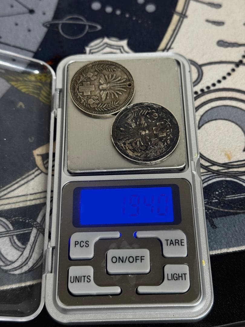 赤十字社　勲章　記念章　純銀製　2点セット　本体のみ　19.4g 徽章