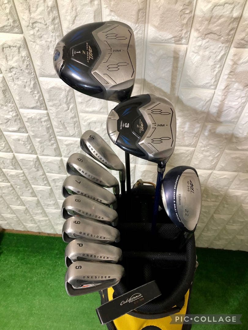初心者おすすめ☆メンズ ゴルフクラブセット☆アクセル☆キャディバッグ付
