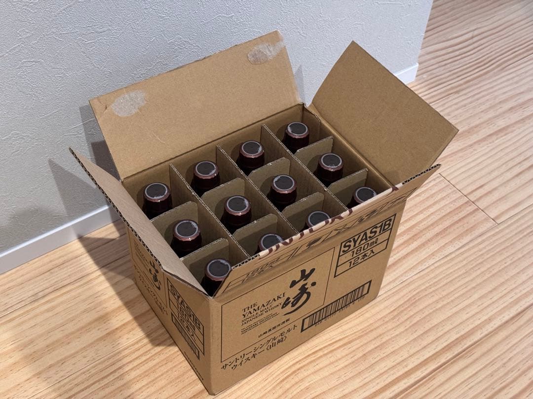 サントリー山崎12本　白州12本 ウイスキー180mlミニボトル合計24本