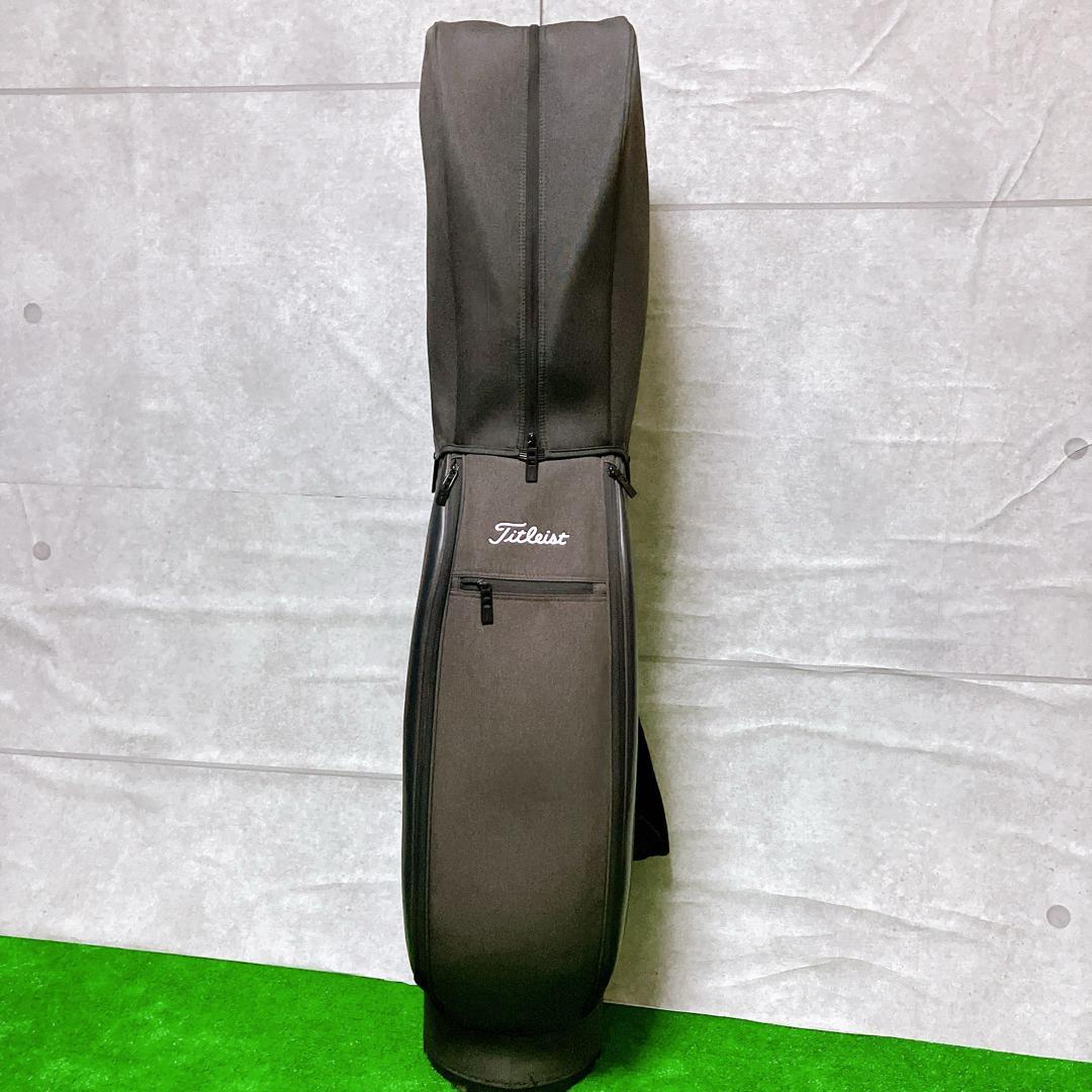 【極美品】titleist ゴルフ キャディバッグ CB191 杢ブラック 9型