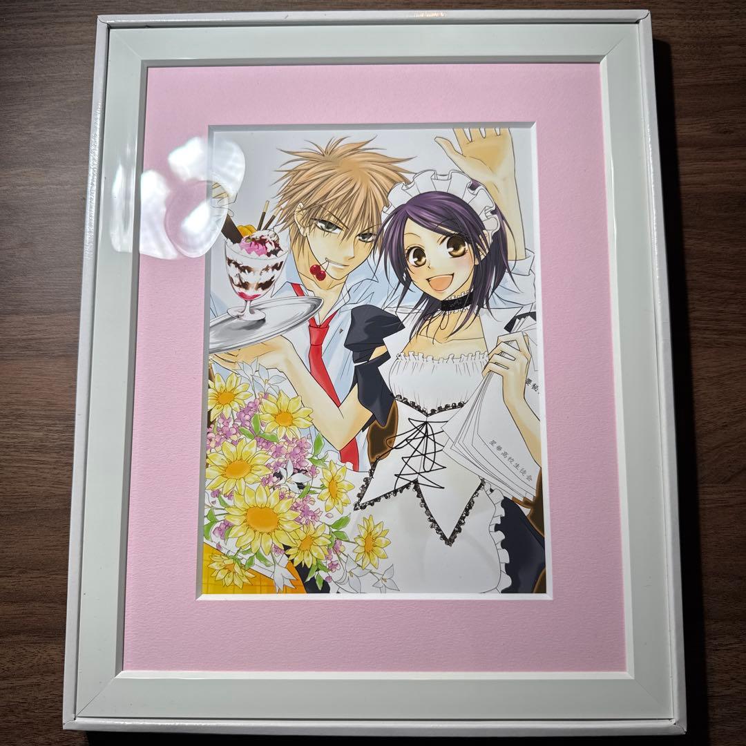 会長はメイド様！漫福ガチャ W賞+ A賞 額装高精細複製画 キャラファイングラフ