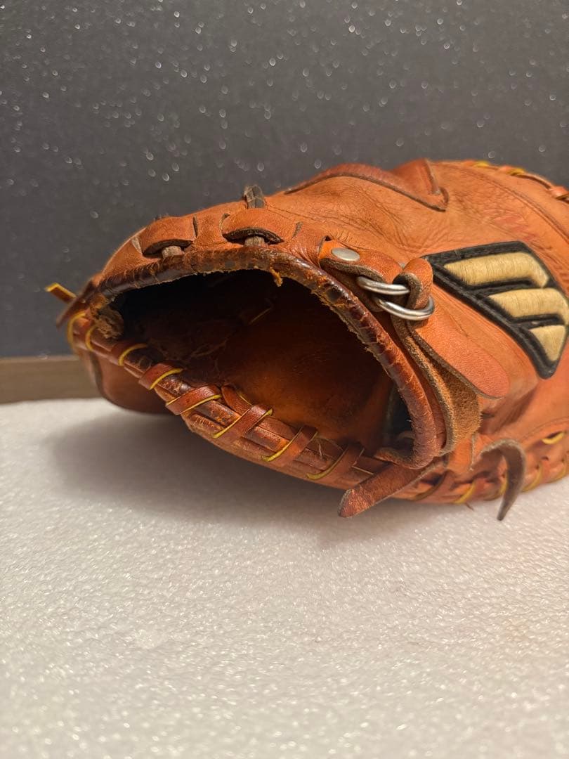 希少 ミズノプロ K-KULB限定 ビックM 硬式 キャッチャーミット 全紐交換