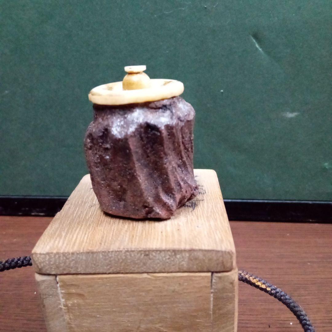 古備前茶入、サイズ高ー約4センチ、横ー約３センチ、江戸期品、貴重品