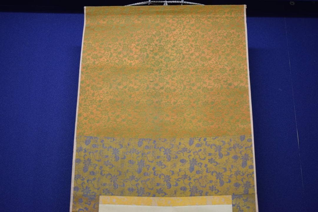 真作/李昆陽/山水画賛/舟/人物/布袋屋掛軸HJ-945