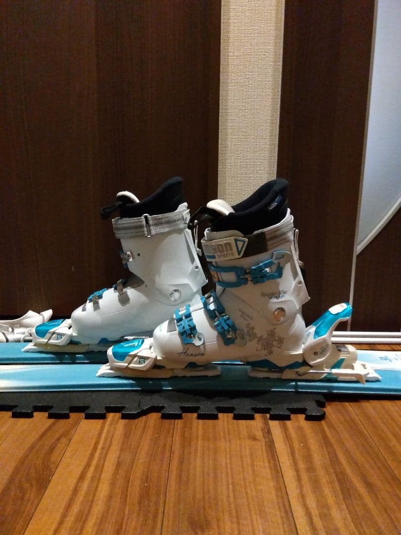 超美品【ハイエンド】SALOMON レディース スキーセット メンテ・WAX済✔