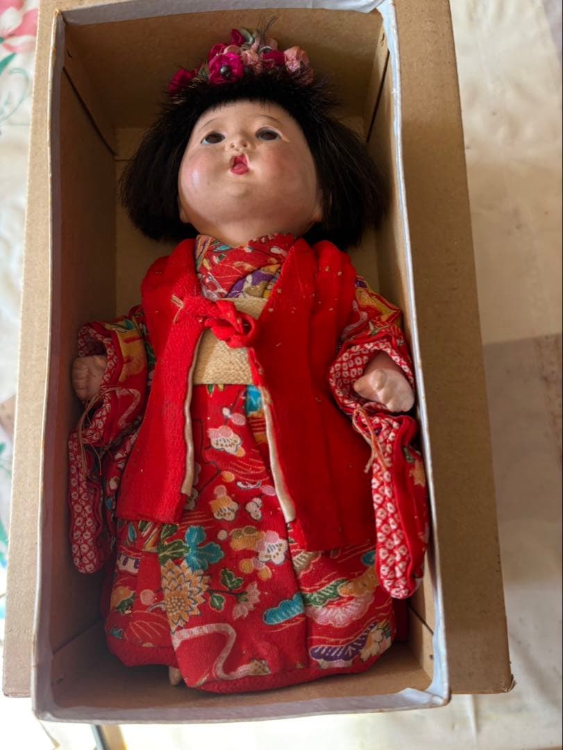 抱き人形 レトロ 和風 着物