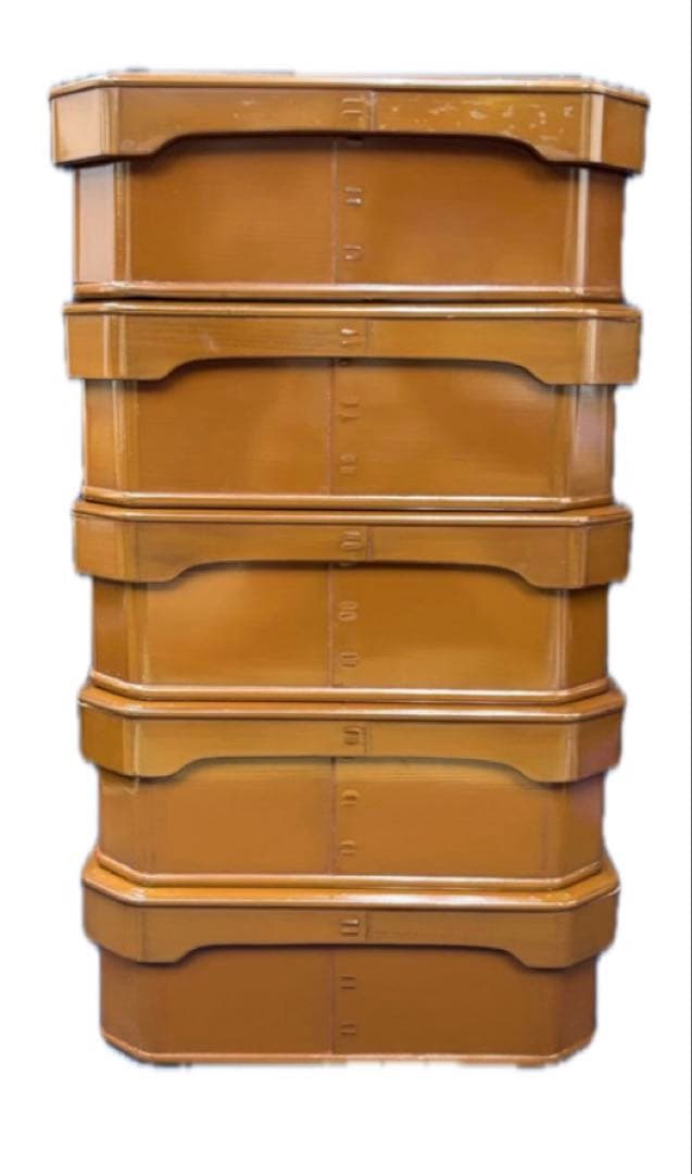 堅地屋清兵衛 大徳寺形縁高 ５段 茶道具 菓子器