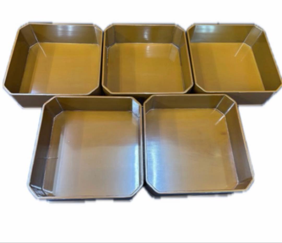 堅地屋清兵衛 大徳寺形縁高 ５段 茶道具 菓子器