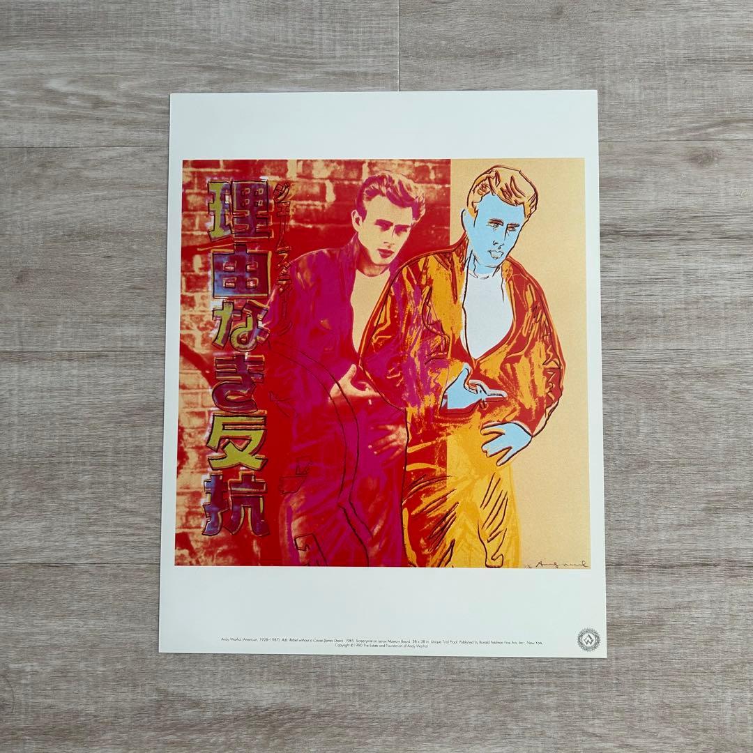 【アンディ・ウォーホル美術財団スタンプつき】『理由なき反抗』 シルクスクリーン