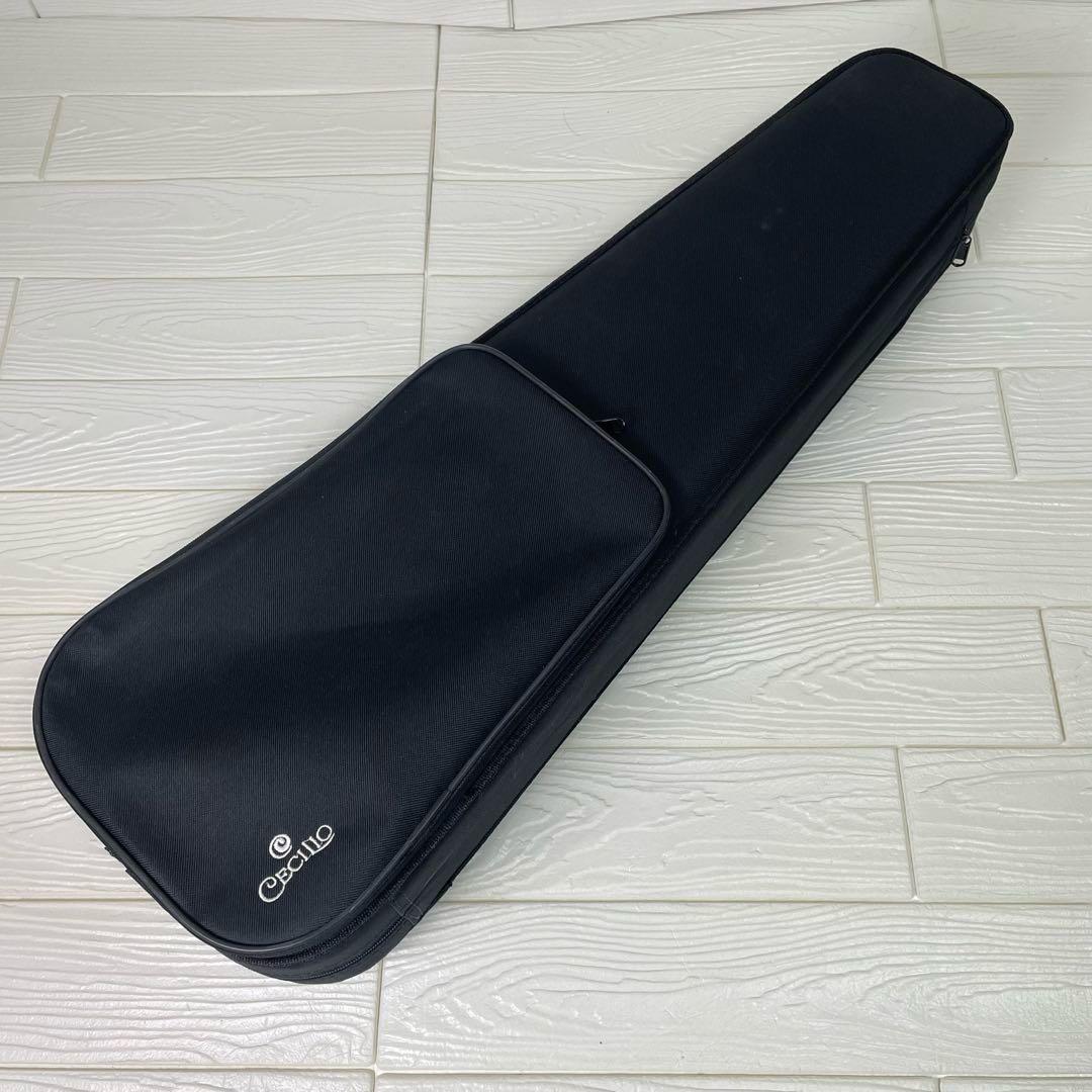 CECILIO エレキバイオリン 4/4 ホワイト 専用セミハードケース