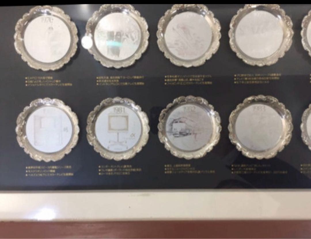 Panasonic national カラーテレビ 30周年記念 コースター 額