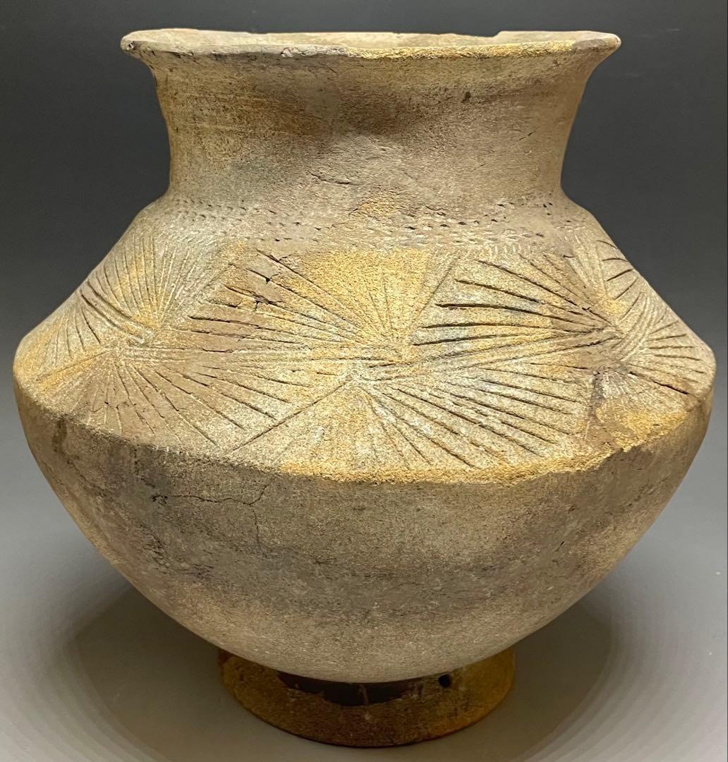 弥生時代　欠山式壺形土器　壺　出土　古墳　b 3937