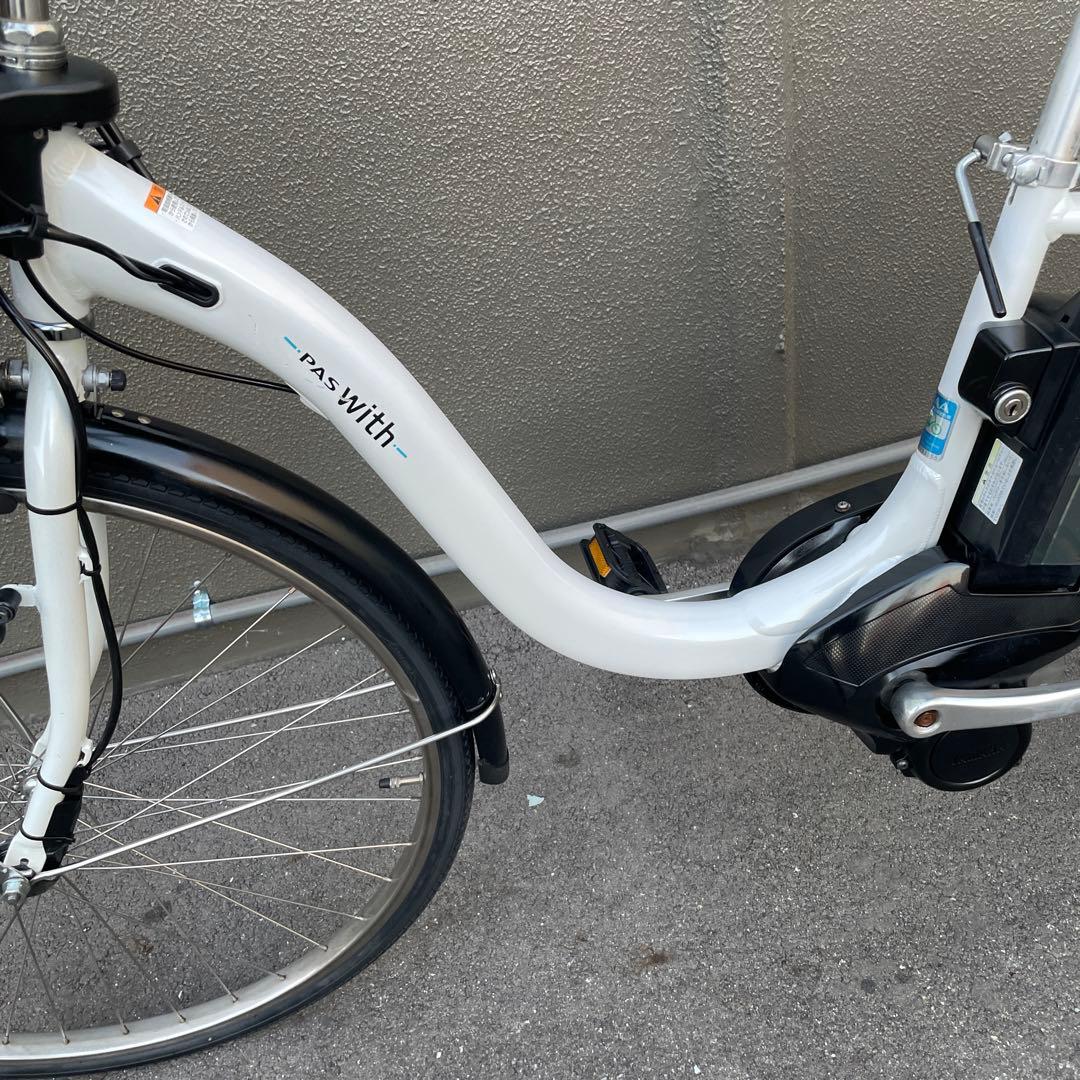 ヤマハ電動アシスト自転車26インチ 12.3Ah ホワイト