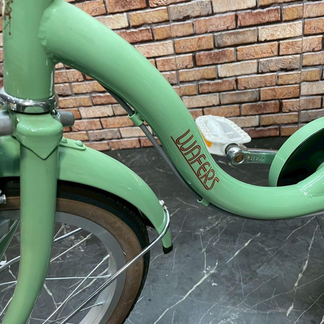 【57】子供用自転車 子供車 WAFERS グリーン 16インチ シングル