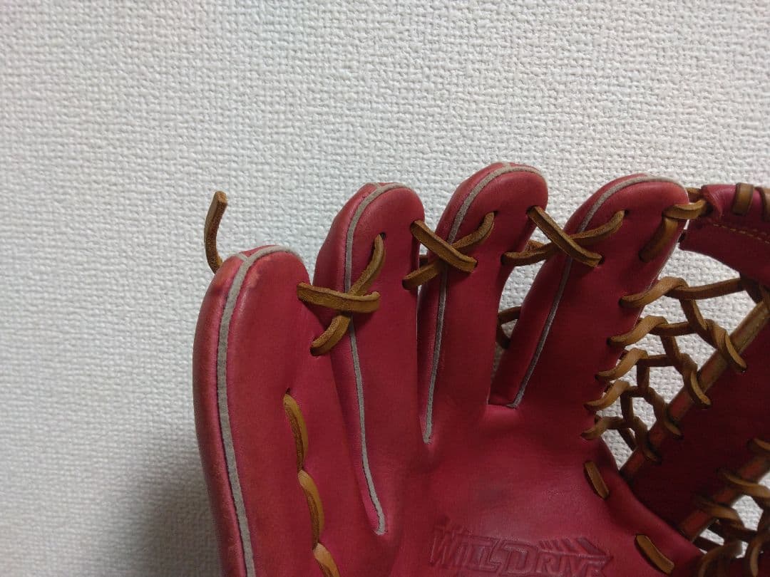 ミズノ一般軟式外野手 ウィルドライブレッド 左投げ(左利き)用