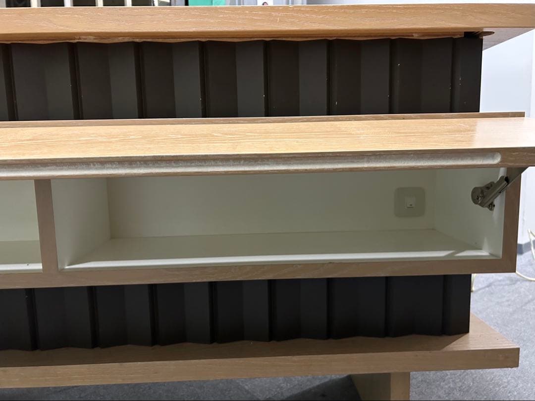 店舗用 木製カウンター 幅150cm 間接照明付き　受付　店舗什器