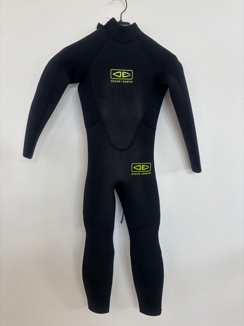 OCEAN + EARTH フルスーツ 5/4mm ブラック/グリーン