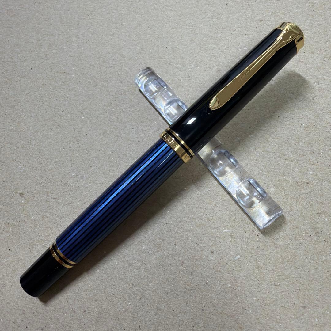 新品 Pelikan ペリカン 万年筆 スーベレーン M600 青縞 EF