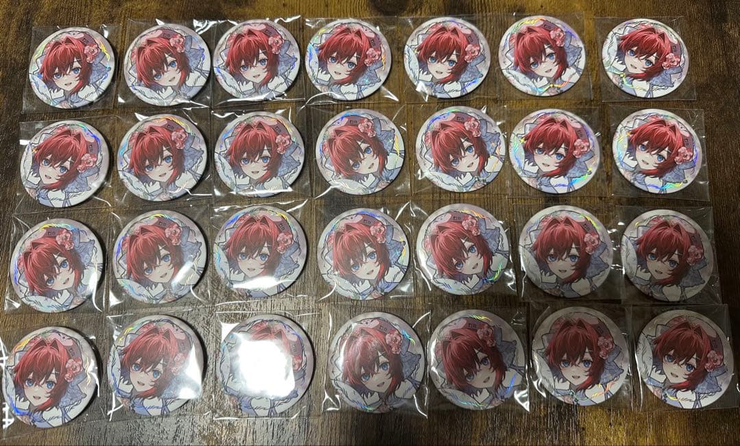 アンジュ・カトリーナ 箔押し 缶バッジ 28個