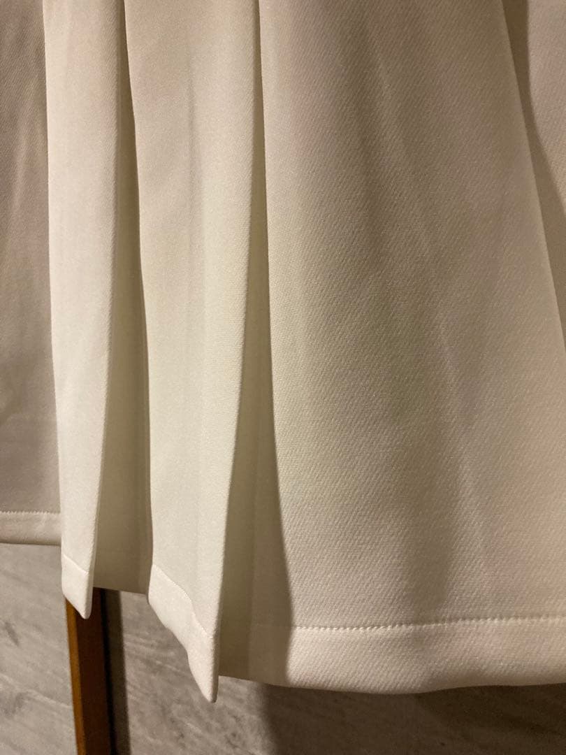 SCOT CLUB ホワイト プリーツスカート