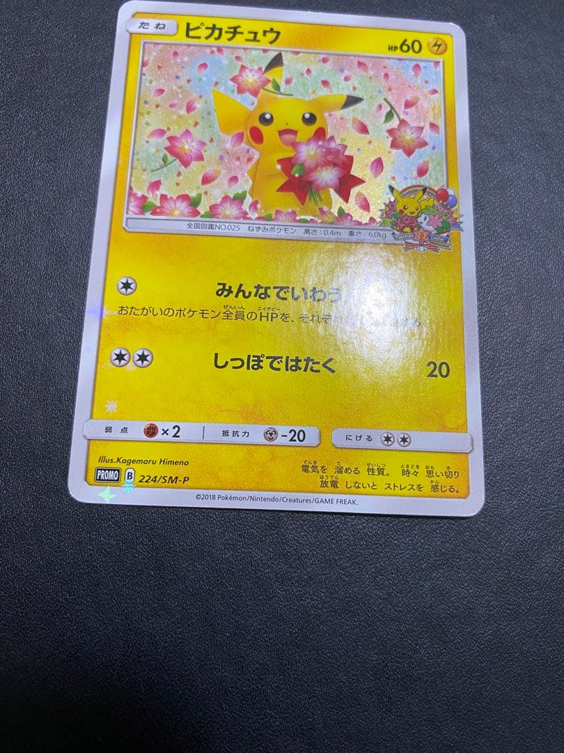 ピカチュウ：ポケモンセンター20th みんなでいわう　SM-Pプロモ