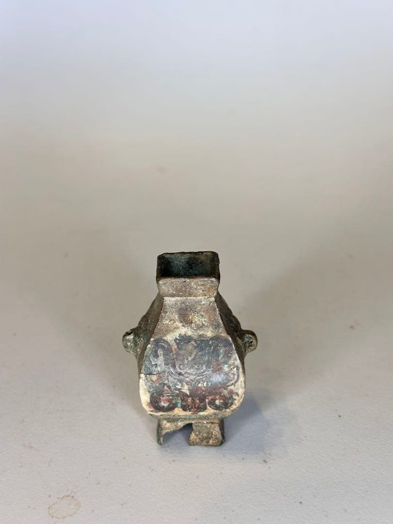 戦国時代　銅製　小花瓶 花入　観賞用　置物　傷あり