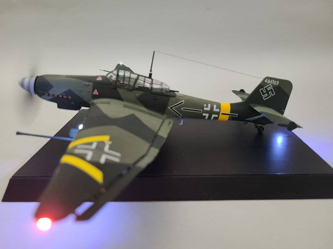 ユンカース スツーカ ju87 タンクバスター リアルモーターライズ完成品