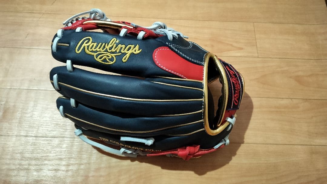 ローリングス 軟式グローブ ネイビー/レッド