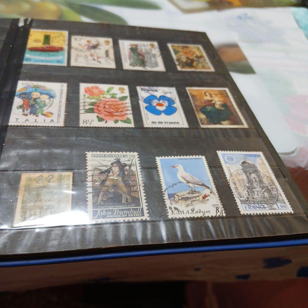 外国の使用済み切手(未使用19枚有) 日本の使用済み切手２6枚含む