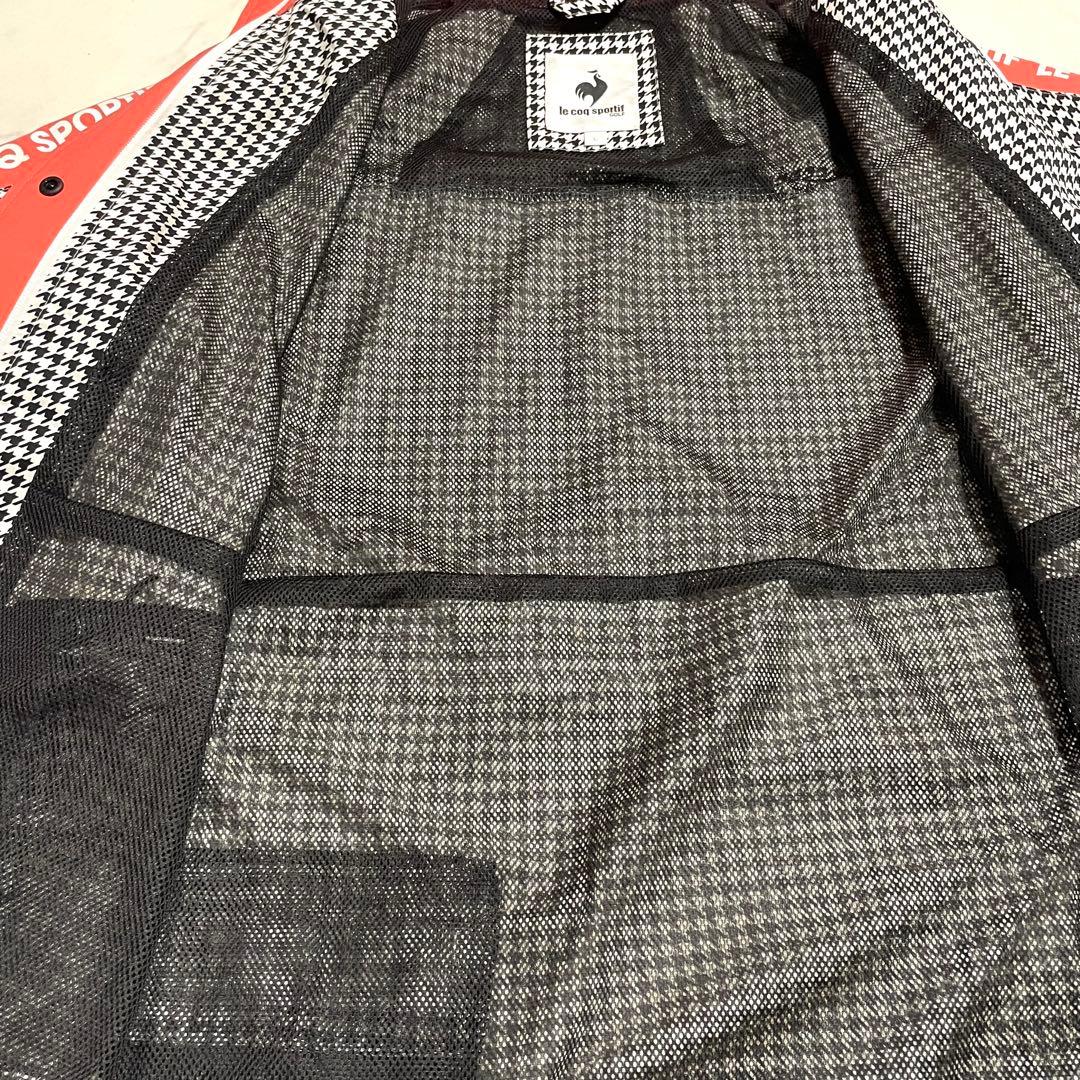 極美品♪ ルコックスポルティフ ゴルフ レインウェア ワンピース 千鳥格子 L
