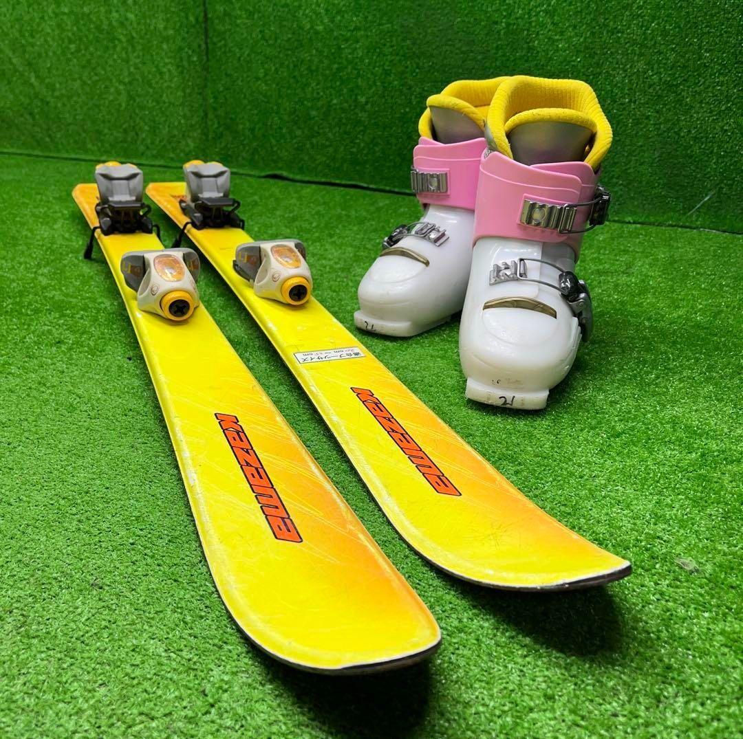 STS-563 子供用スキー3点セットスキー板 110ブーツ21 ストック90