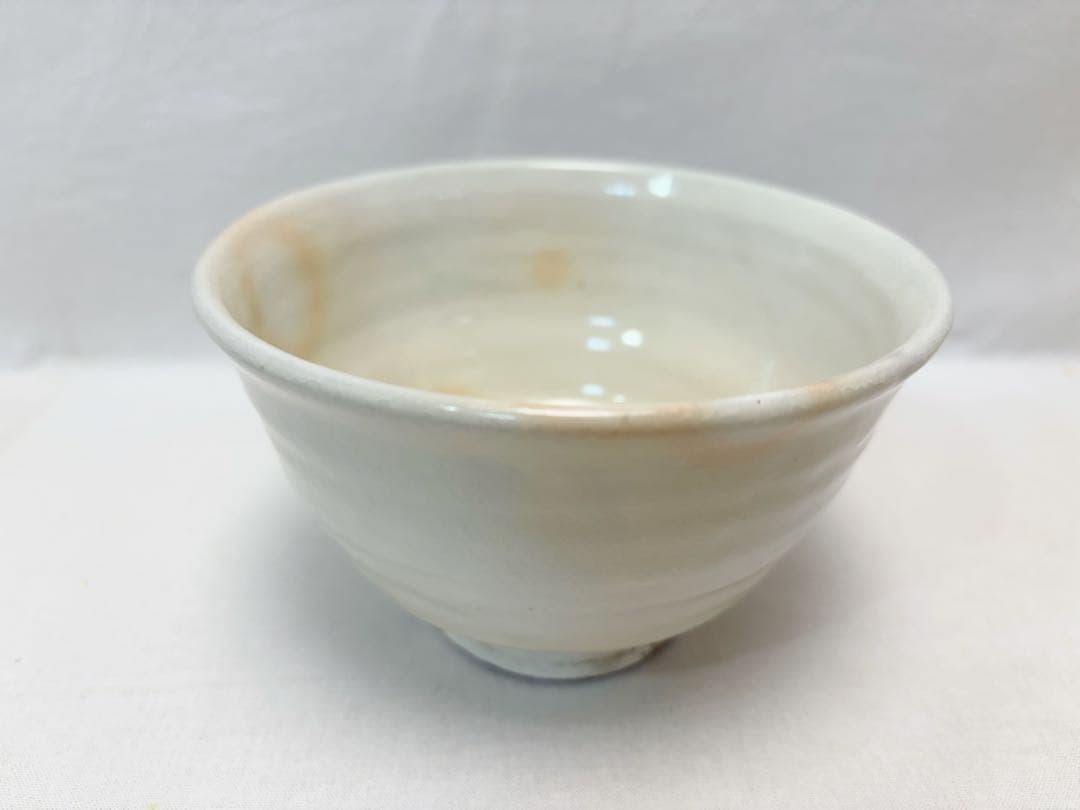 未使用 茶道具 清和窯 粉引 数茶碗 十客組 陶印 茶器 茶事 茶席 共布 共箱