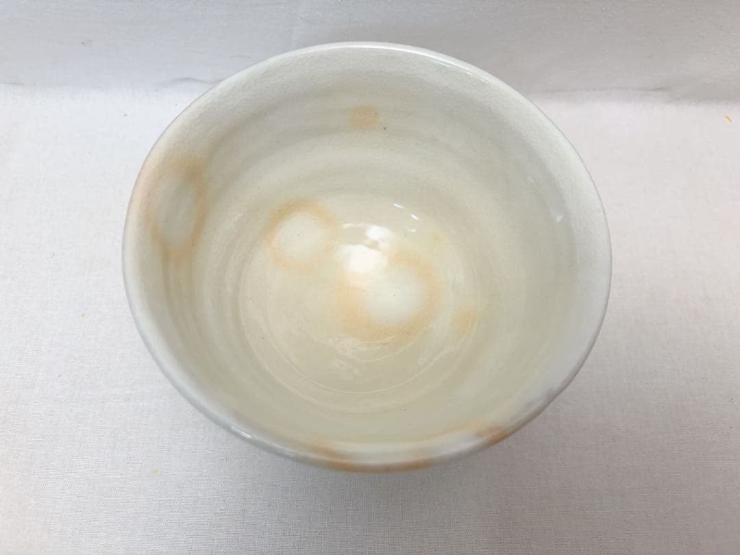 未使用 茶道具 清和窯 粉引 数茶碗 十客組 陶印 茶器 茶事 茶席 共布 共箱