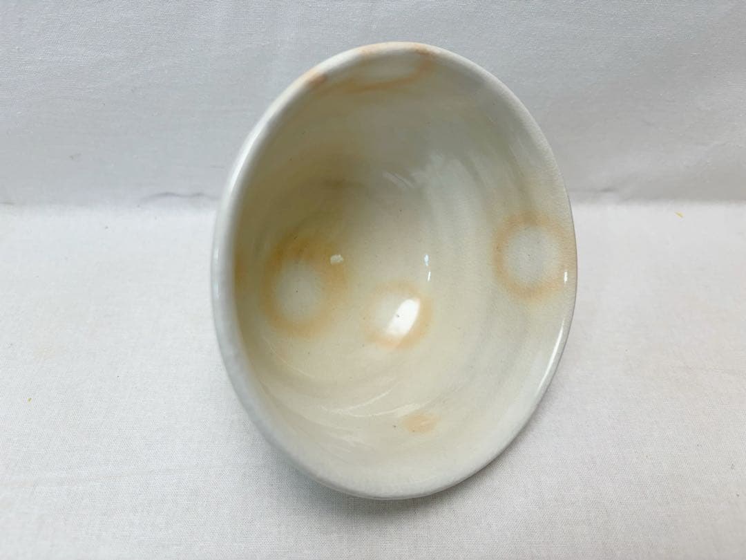 未使用 茶道具 清和窯 粉引 数茶碗 十客組 陶印 茶器 茶事 茶席 共布 共箱