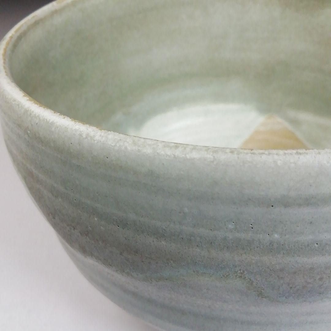 Ｔ７０５　茶碗　『象牙色釉　茶碗』『九谷焼』『伊豆蔵寿郎 造』共箱　抹茶碗　茶道