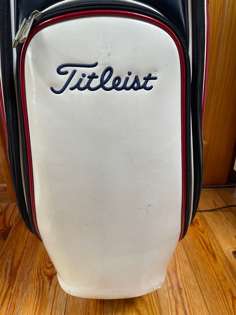 Titleist キャディバッグ ホワイト レッド ネイビー