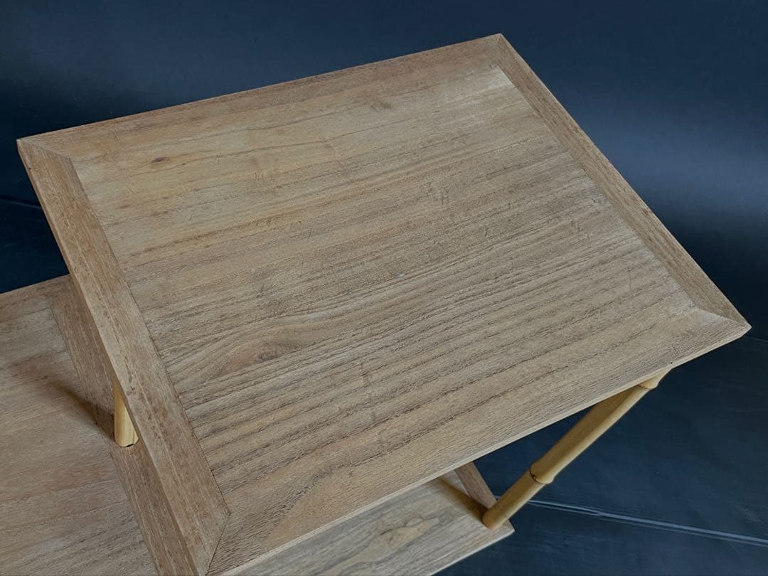 「祖」 石州流 片桐石州好 違棚 茶棚 共箱 時代 茶道具 （201F②）