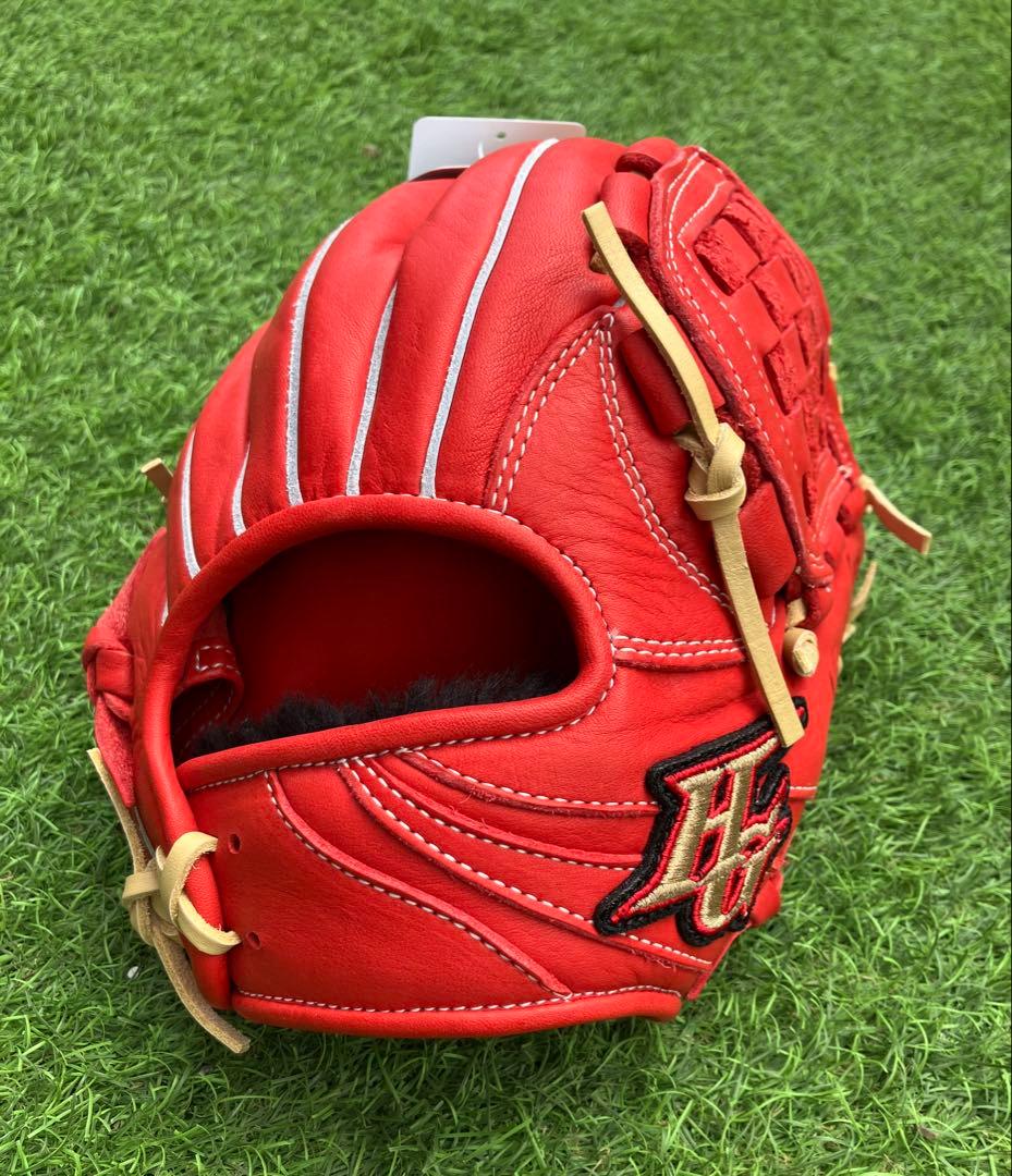 Hi-Gold ナチュラルフィール 少年軟式グローブ レッド