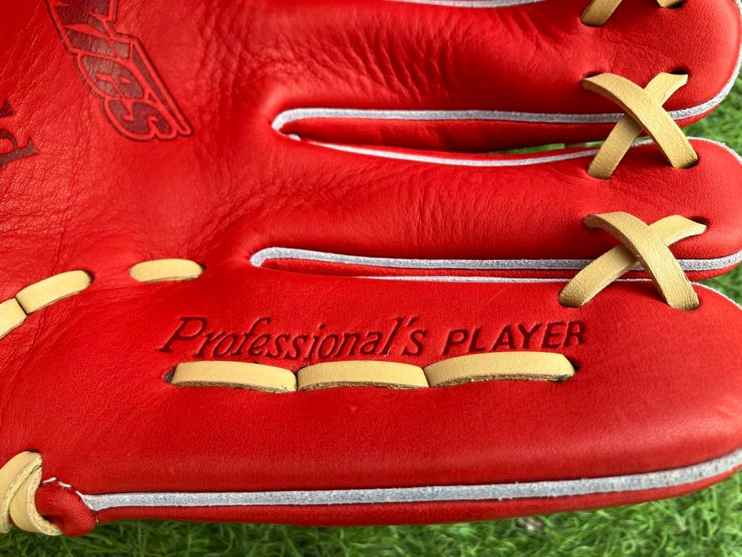 Hi-Gold ナチュラルフィール 少年軟式グローブ レッド