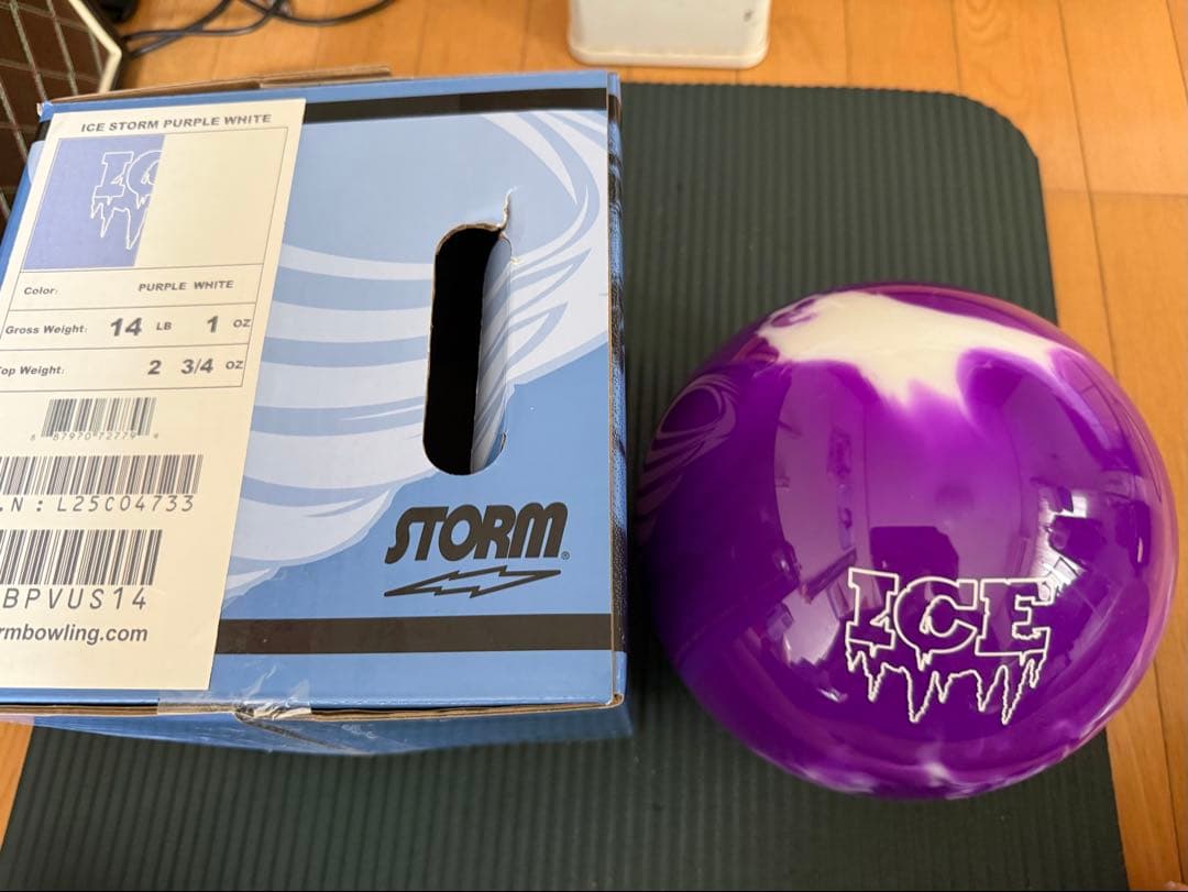 新品 STORM ICE STORM パープルホワイト 14ポンド