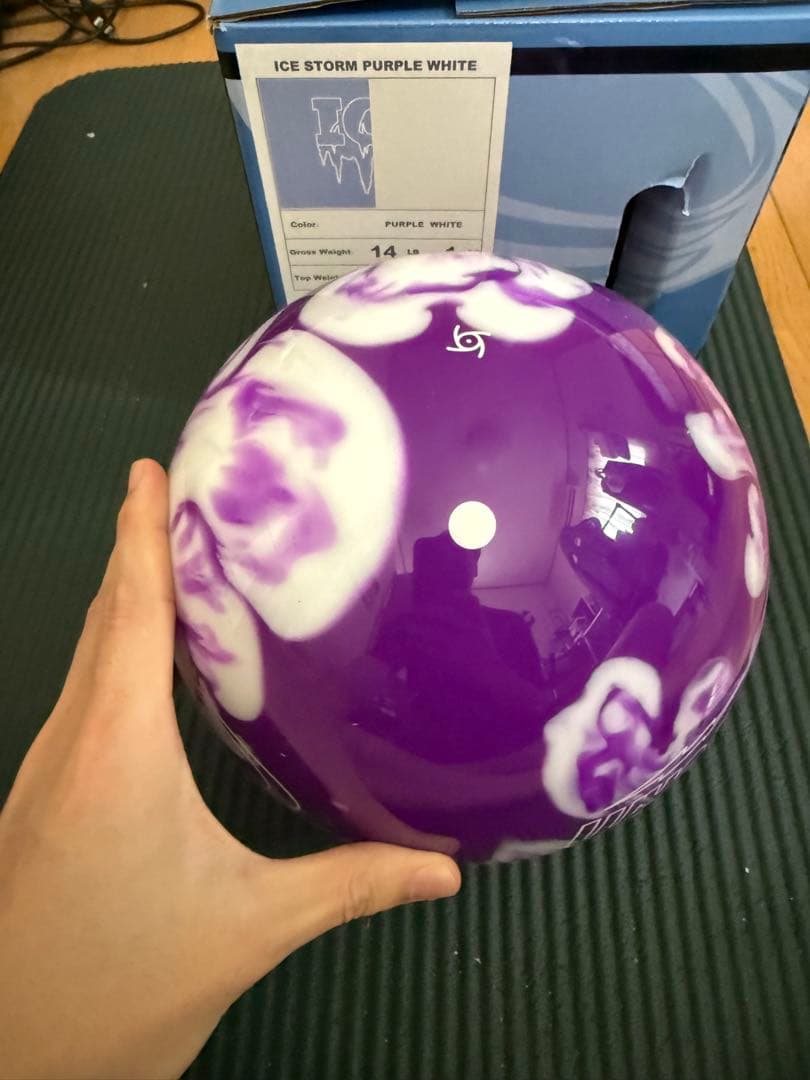 新品 STORM ICE STORM パープルホワイト 14ポンド
