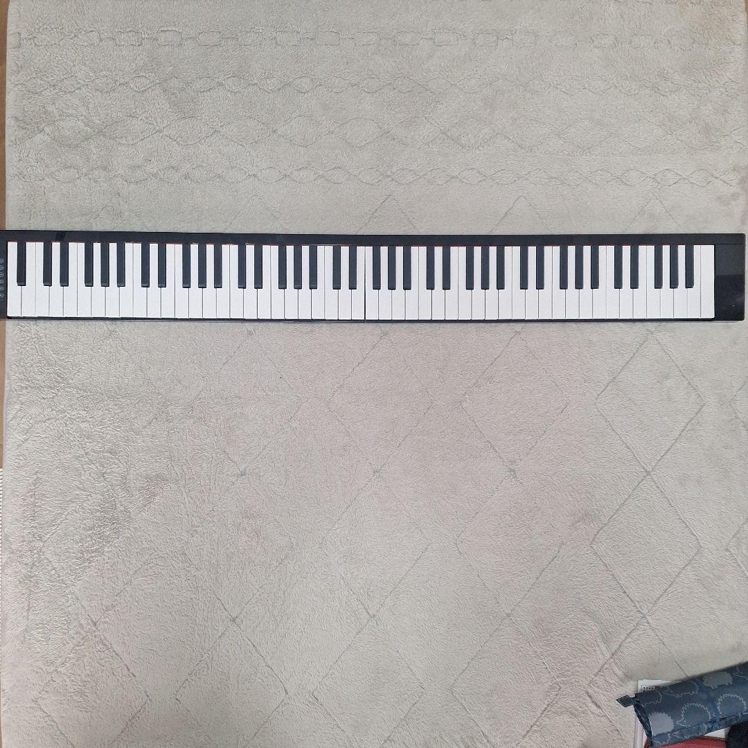 小型電子ピアノ 折り畳み 52鍵