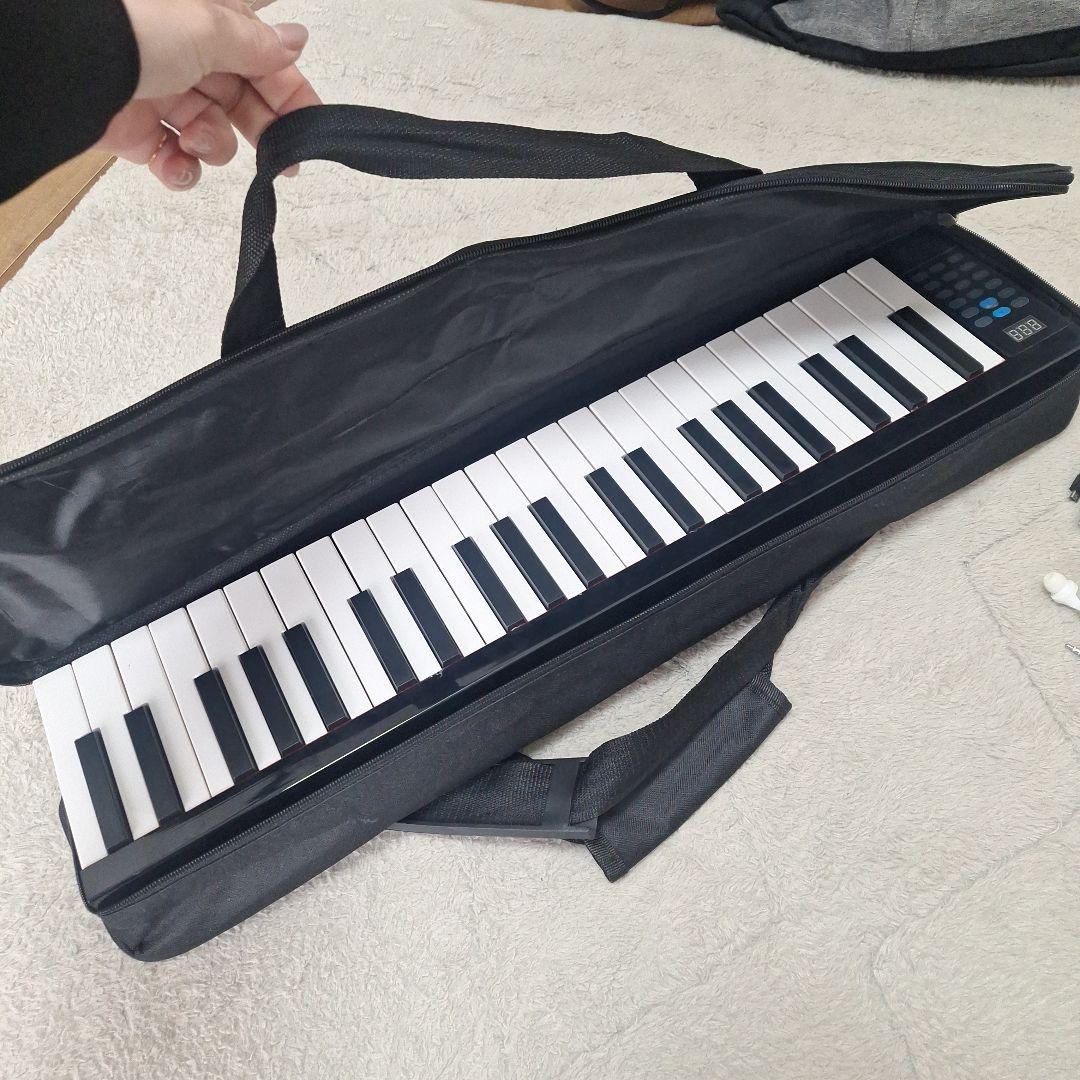 小型電子ピアノ 折り畳み 52鍵