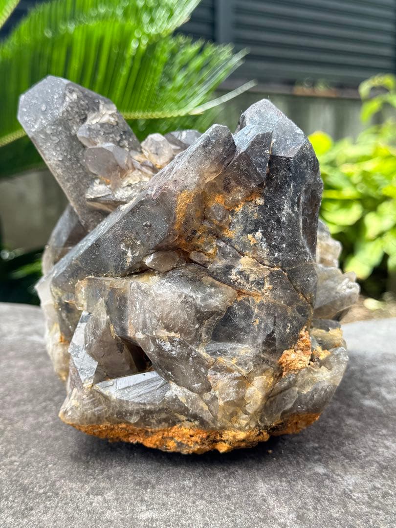 天然スモーキークォーツクラスター　原石