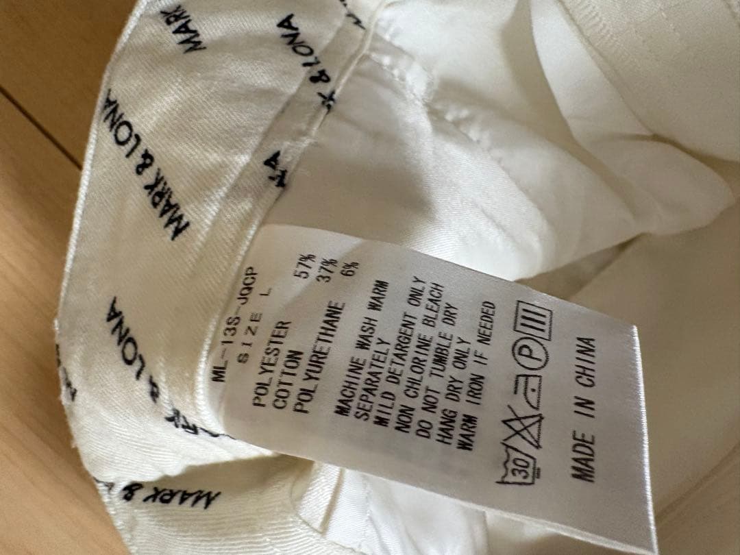 MARK & LONA ホワイト カーゴパンツ 30