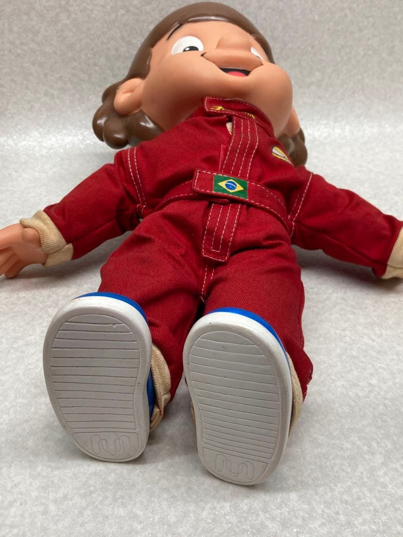 D）セニーニャ アイルトンセナ　フィギュア 高さ約40㎝ レーシングスーツ姿