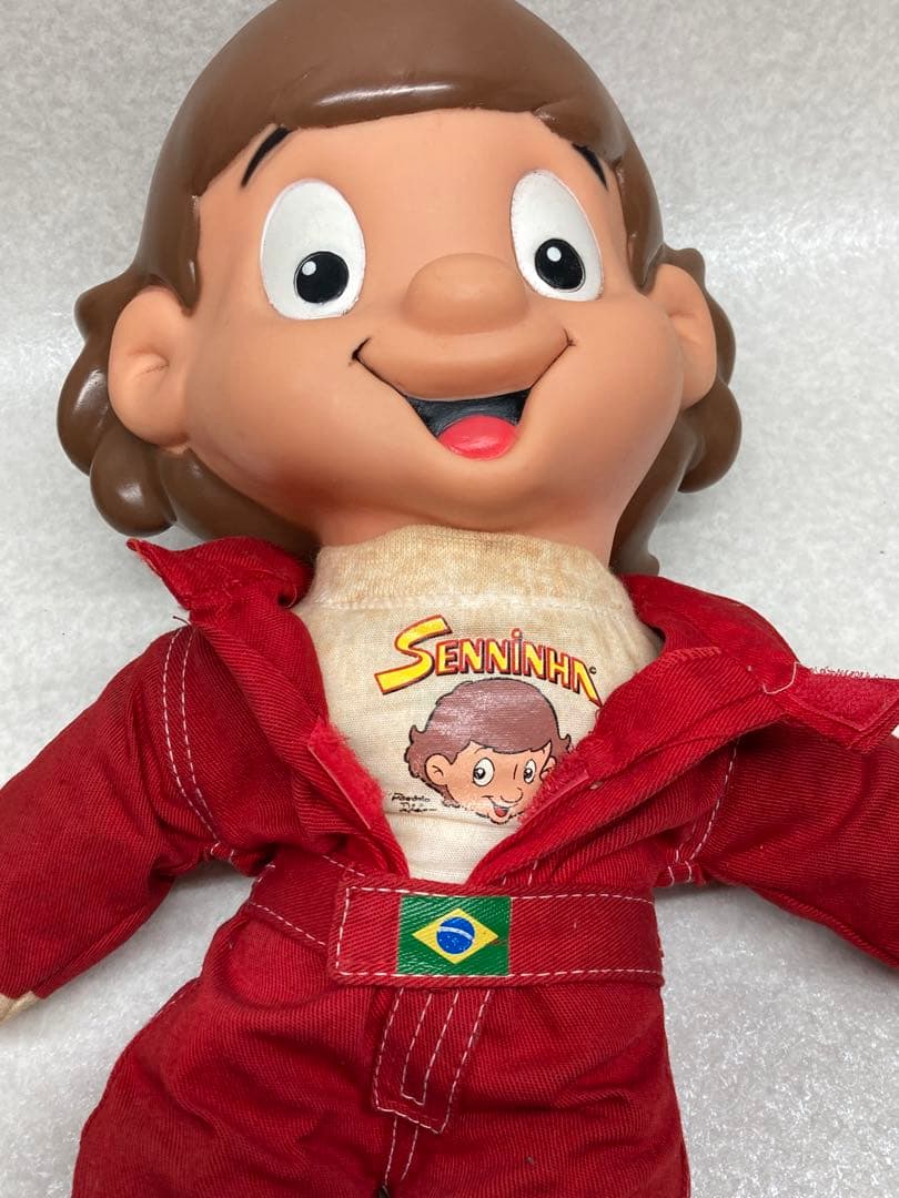 D）セニーニャ アイルトンセナ　フィギュア 高さ約40㎝ レーシングスーツ姿